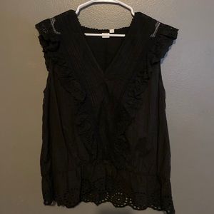 Black Sleeveless Top